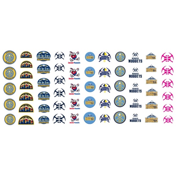 Denver Nuggets Nail Decals - Picture 2 of 4